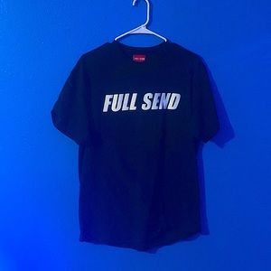 Black Nelk full send tee shirt.size L